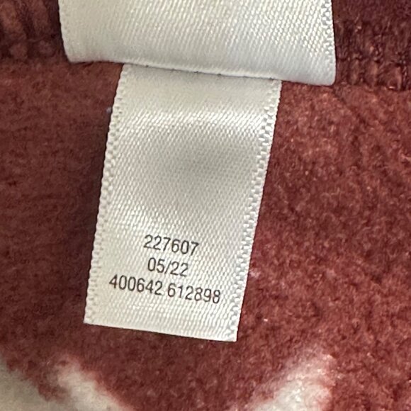 Sonoma Goods For Life Mens XXL Fleece Jacket Aztec Pattern Burgundy Western - Picture 7 of 9